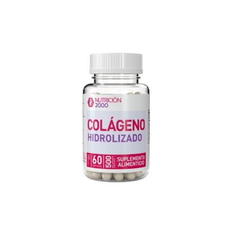 Colágeno Hidrolizado 60 Cápsulas 500 mg Nutrición 2000