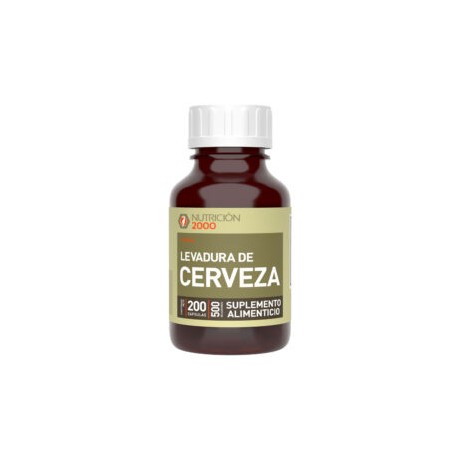 Levadura de Cerveza 200 Cápsulas 500 mg Nutrición 2000