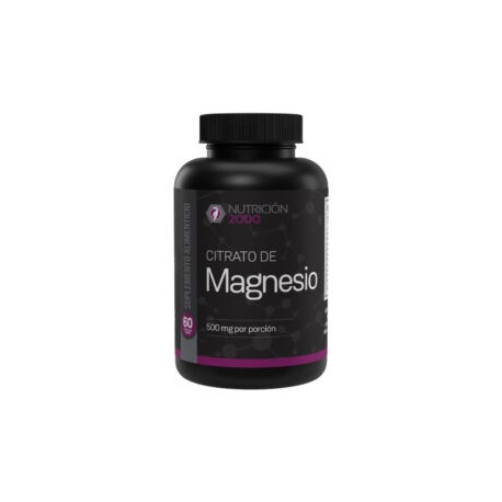 Citrato de Magnesio 60 Cápsulas 500 mg Nutrición 2000