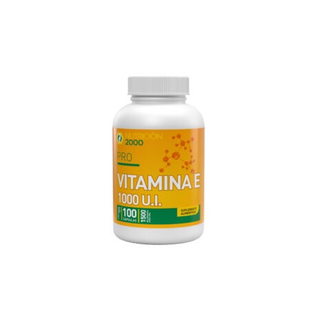 Vitamina E 1000 u.i. 100 Cápsulas 1500 mg Nutrición 2000