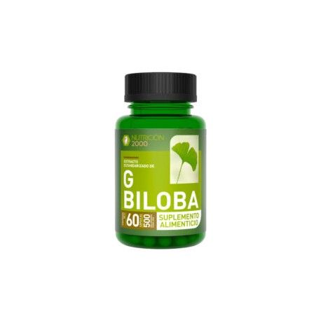 G Biloba 60 Cápsulas 500 mg Nutrición 2000