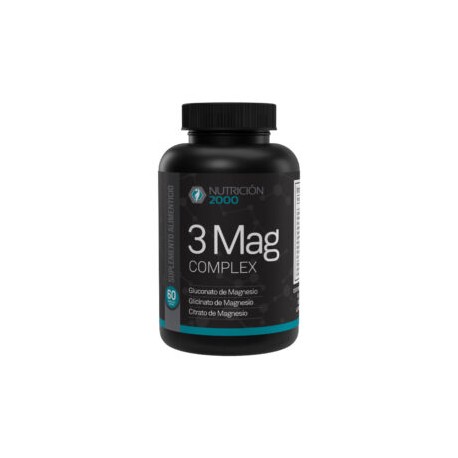 3 Mag Complex 60 Cápsulas 1 g Nutrición 2000