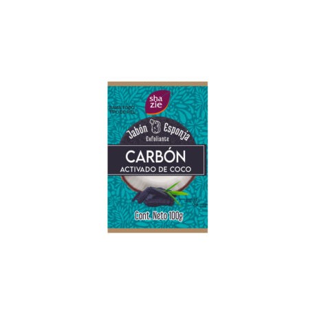 Jabón Esponja Carbón Activado y Coco 100 g Shazie