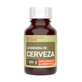 Levadura de Cerveza 200 Tabletas 700 mg Nutrición 2000