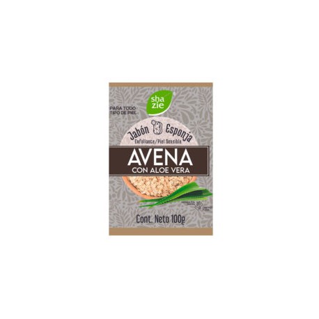 Jabón Esponja Avena Aloe Vera 100 g Shazie