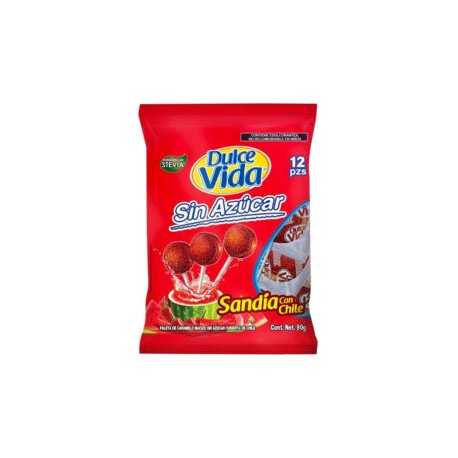 Paletas Dulce Vida Sin Azúcar 90 g Sandía