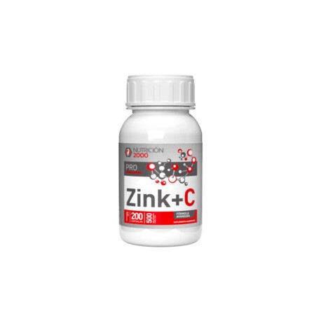 PRO Zink + C 200 Cápsulas 500 mg Nutrición 2000