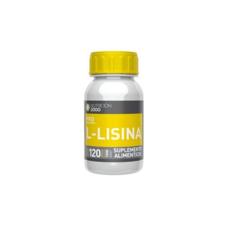 L-Lisina 120 Cápsulas 1000 mg Nutrición 2000