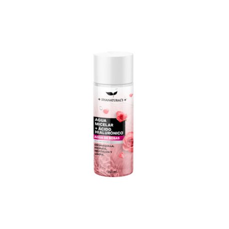 Agua Micelar a Hialurónico – Rosas 250 ml Shanaturals