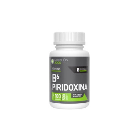 Vitamina B6 Piridoxina 100 Cápsulas 500 mg Nutrición 2000