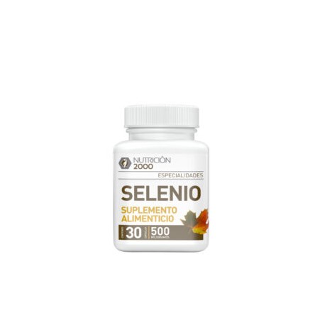 Selenio 30 Cápsulas 500 mg Nutrición 2000